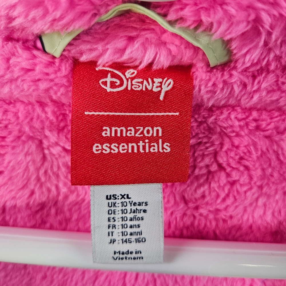 NEW Disney Minnie Mouse Daisy Duck Girls Hooded Jacket Light Green Pink XL 10 Yr - Picture 6 of 12